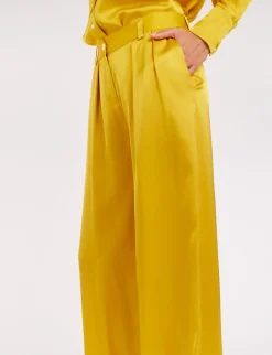 Flash Sale Ines de la Fressange Paris Fluid yellow buttercup Luciano trousers