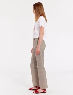 Discount Ines de la Fressange Paris Francisco checked trousers