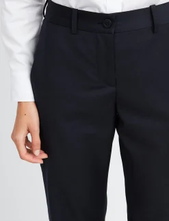 Best Sale Ines de la Fressange Paris Francisco navy blue wool trousers