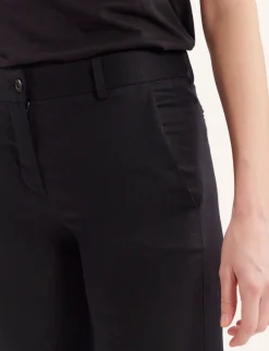 Best Sale Ines de la Fressange Paris Francisco navy blue wool trousers