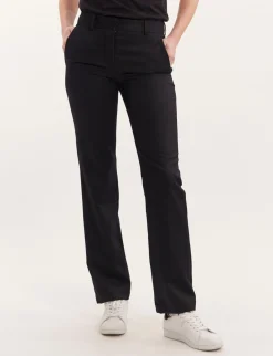 New Ines de la Fressange Paris Francisco navy blue wool trousers