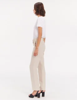 New Ines de la Fressange Paris Francisco trousers in sandy linen