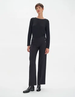 Store Ines de la Fressange Paris Gabriel black trousers OLD REF