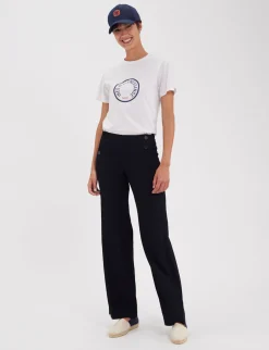 Store Ines de la Fressange Paris Gabriel navy trousers