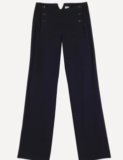 Cheap Ines de la Fressange Paris Gabriel trousers navy blue OLD REF