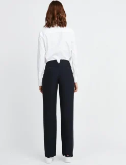 Cheap Ines de la Fressange Paris Gabriel trousers navy blue OLD REF