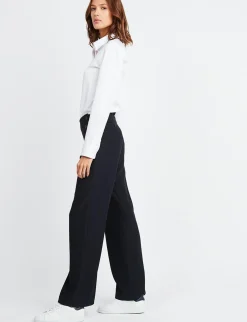 Cheap Ines de la Fressange Paris Gabriel trousers navy blue OLD REF