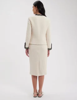 Cheap Ines de la Fressange Paris Gabriela skirt cotton ecru