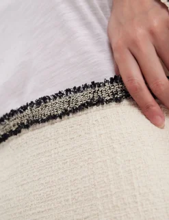 Cheap Ines de la Fressange Paris Gabriela skirt cotton ecru