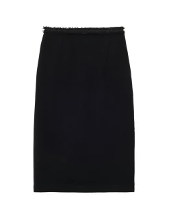 Cheap Ines de la Fressange Paris Gabriela skirt in black wool
