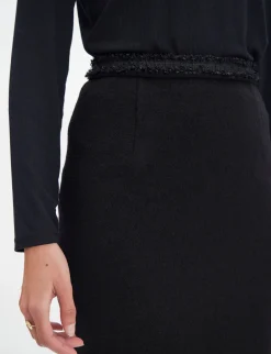Cheap Ines de la Fressange Paris Gabriela skirt in black wool