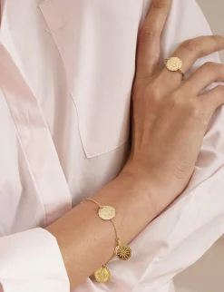 Fashion Ines de la Fressange Paris Gold-plated Lutetia Crown ring