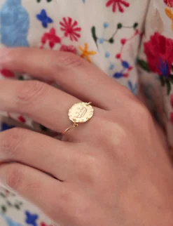 Fashion Ines de la Fressange Paris Gold-plated Lutetia Crown ring