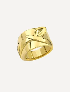 New Ines de la Fressange Paris Gold-plated Victoria engagement ring