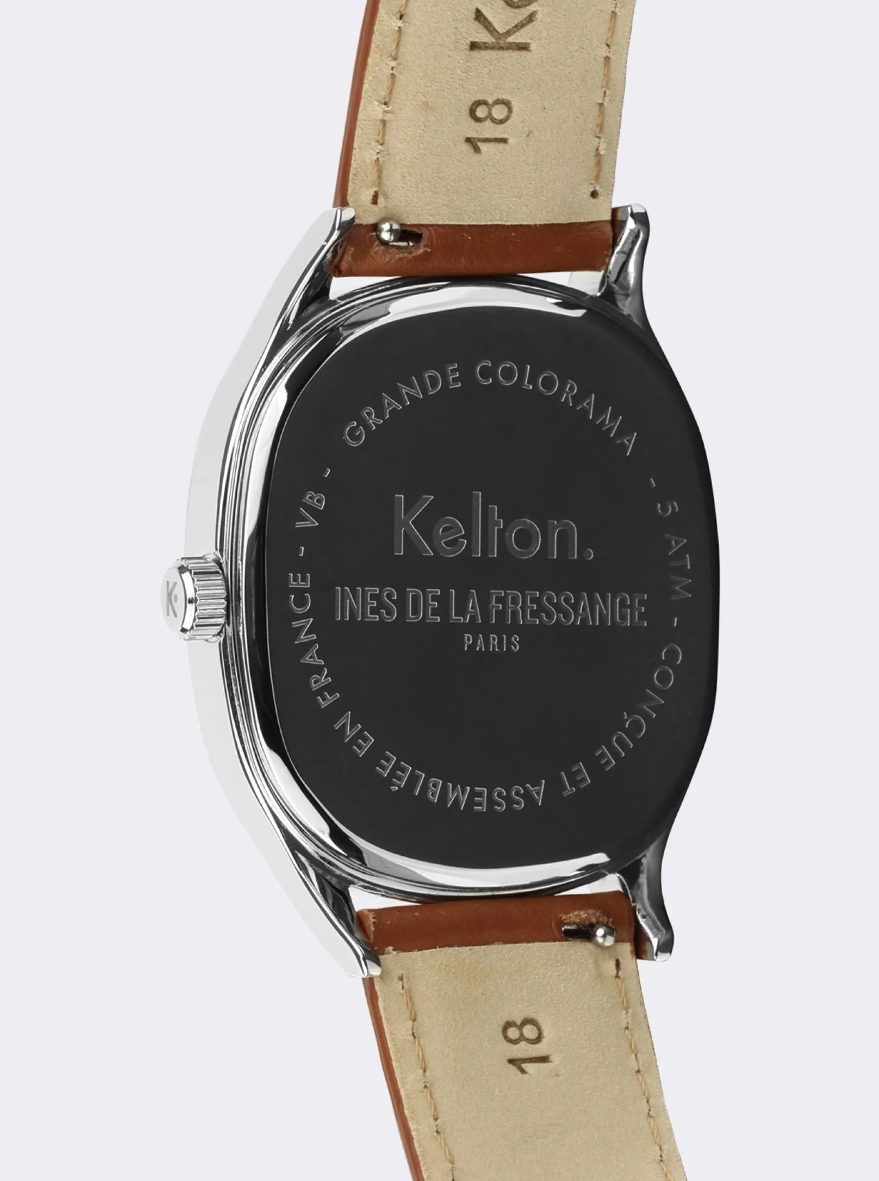 Online Ines de la Fressange Paris Grande Colorama camel watch Kelton x