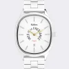 Discount Ines de la Fressange Paris Grande Colorama silver watch Kelton x