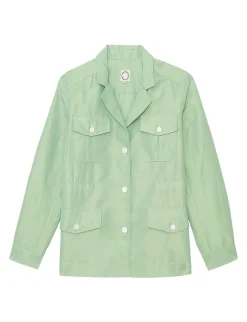 Outlet Ines de la Fressange Paris Green Flipper jacket