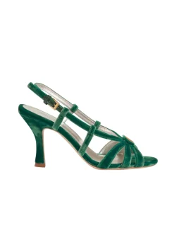 Store Ines de la Fressange Paris Green strappy sandal