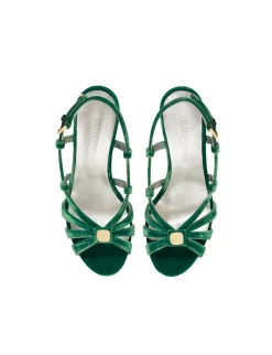 Store Ines de la Fressange Paris Green strappy sandal