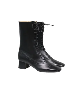 Clearance Ines de la Fressange Paris High lace-up boots
