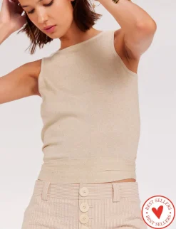 Store Ines de la Fressange Paris Ilona gold neckerchief