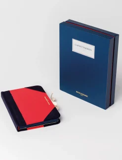 Discount Ines de la Fressange Paris Ines blue and red notebook