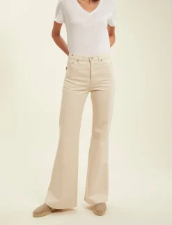 Shop Ines de la Fressange Paris Jane ecru jeans x Notify