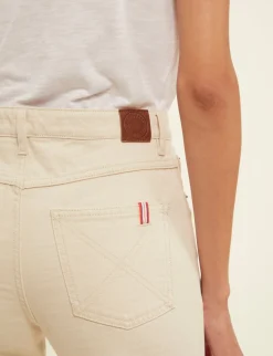 Shop Ines de la Fressange Paris Jane ecru jeans x Notify