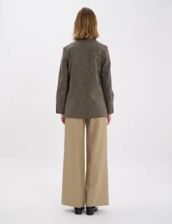 Cheap Ines de la Fressange Paris Jil mottled green wool jacket