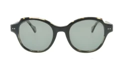 Shop Ines de la Fressange Paris Julianne black tortoiseshell sunglasses