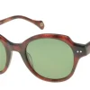 Sale Ines de la Fressange Paris Julianne burgundy sunglasses