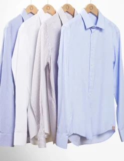 Fashion Ines de la Fressange Paris Julien light blue men's shirt