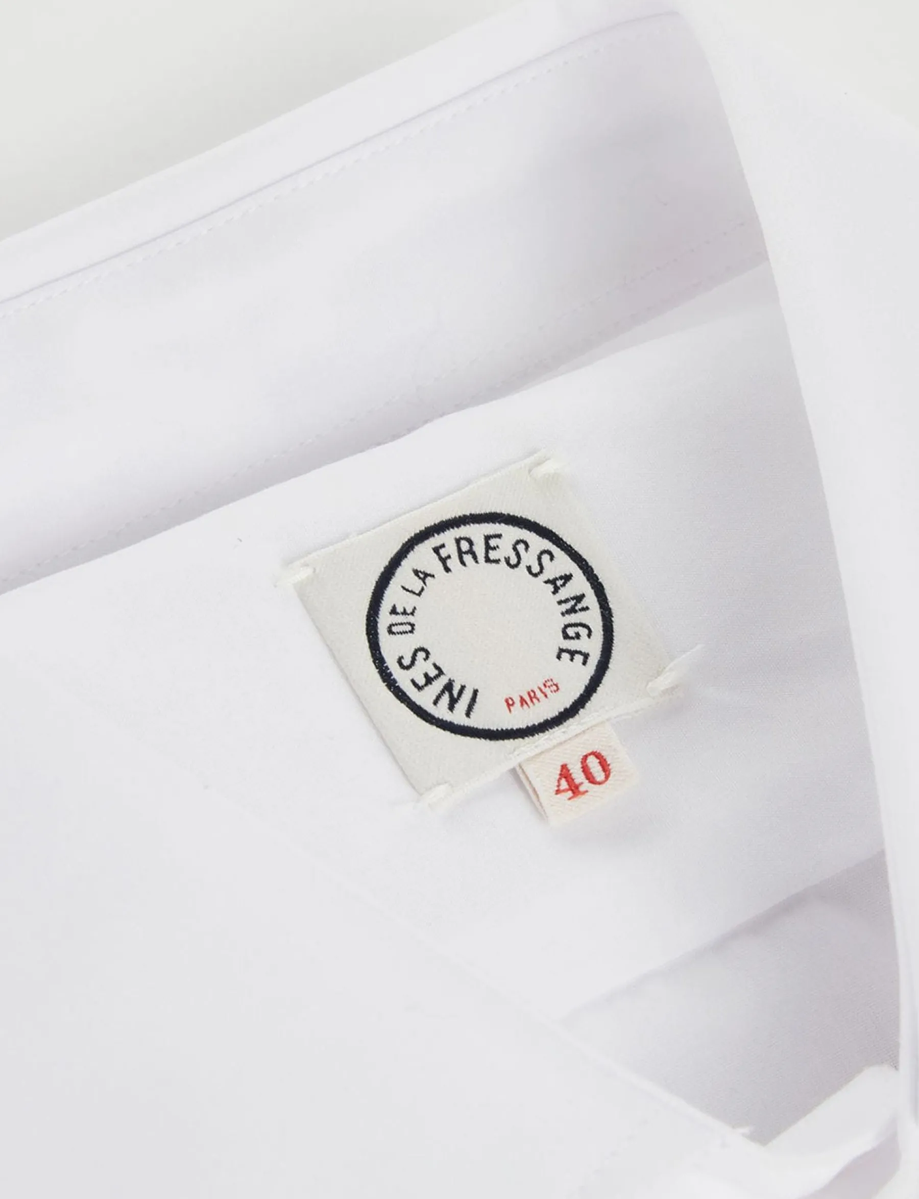 New Ines de la Fressange Paris Julien men's white shirt