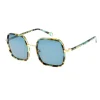 Best Ines de la Fressange Paris Katherine blue gold sunglasses