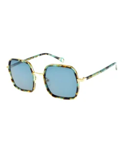 Best Ines de la Fressange Paris Katherine blue gold sunglasses