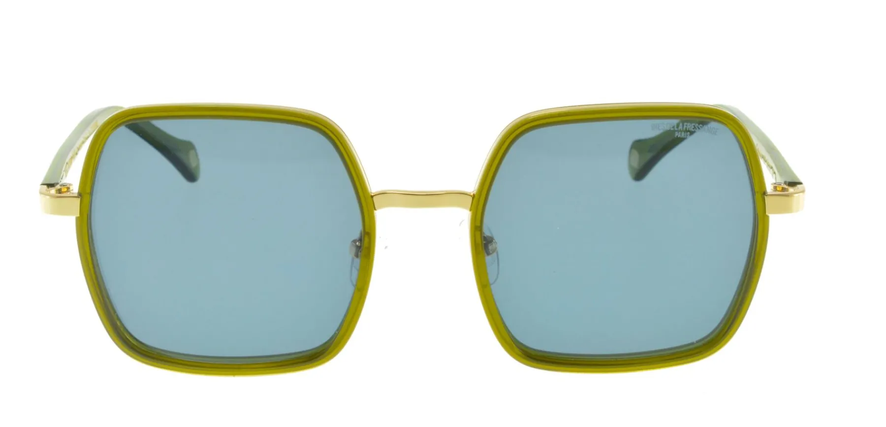 Flash Sale Ines de la Fressange Paris Katherine crystal green gold sunglasses