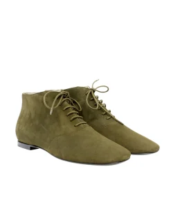 Sale Ines de la Fressange Paris Khaki suede richelieu