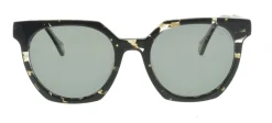 Store Ines de la Fressange Paris Laura black marbled sunglasses