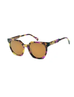 Store Ines de la Fressange Paris Laura violet tortoiseshell sunglasses