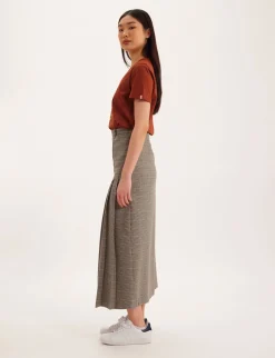 Fashion Ines de la Fressange Paris Leila houndstooth skirt