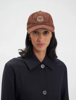 Discount Ines de la Fressange Paris Lennie brown cap