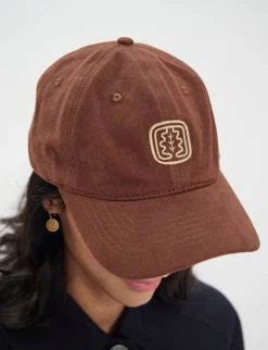 Discount Ines de la Fressange Paris Lennie brown cap