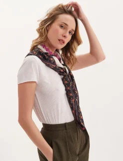 Shop Ines de la Fressange Paris Lewis Indian flower print scarf