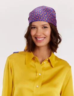 Fashion Ines de la Fressange Paris Lewis red print scarf