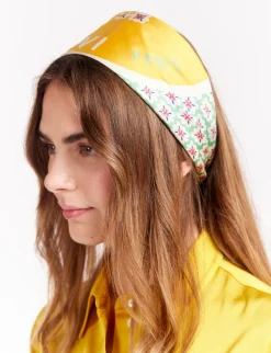 Store Ines de la Fressange Paris Lewis yellow floral scarf