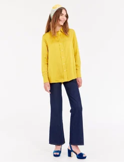 Store Ines de la Fressange Paris Lewis yellow floral scarf