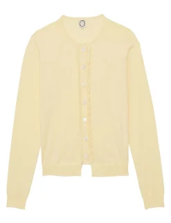 Shop Ines de la Fressange Paris Light yellow April waistcoat