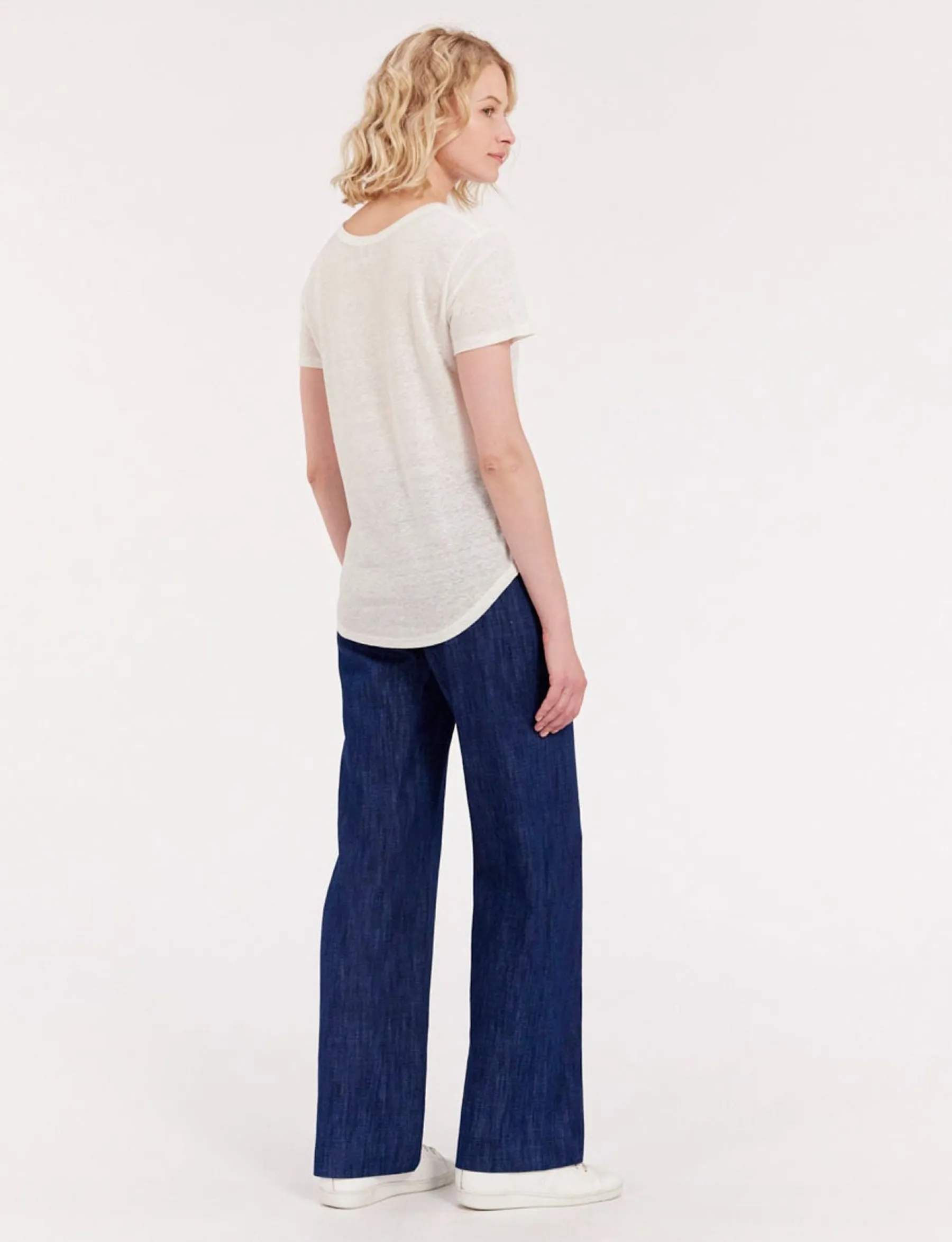 Online Ines de la Fressange Paris Lison T-shirt in ecru linen