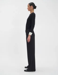 Cheap Ines de la Fressange Paris Luciano black trousers