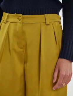 Sale Ines de la Fressange Paris Luciano mustard trousers